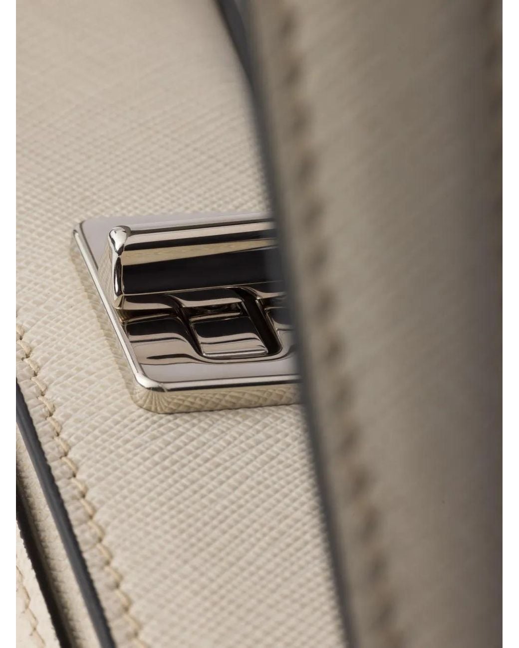 Prada White Avoir Saffiano Mini-Bag