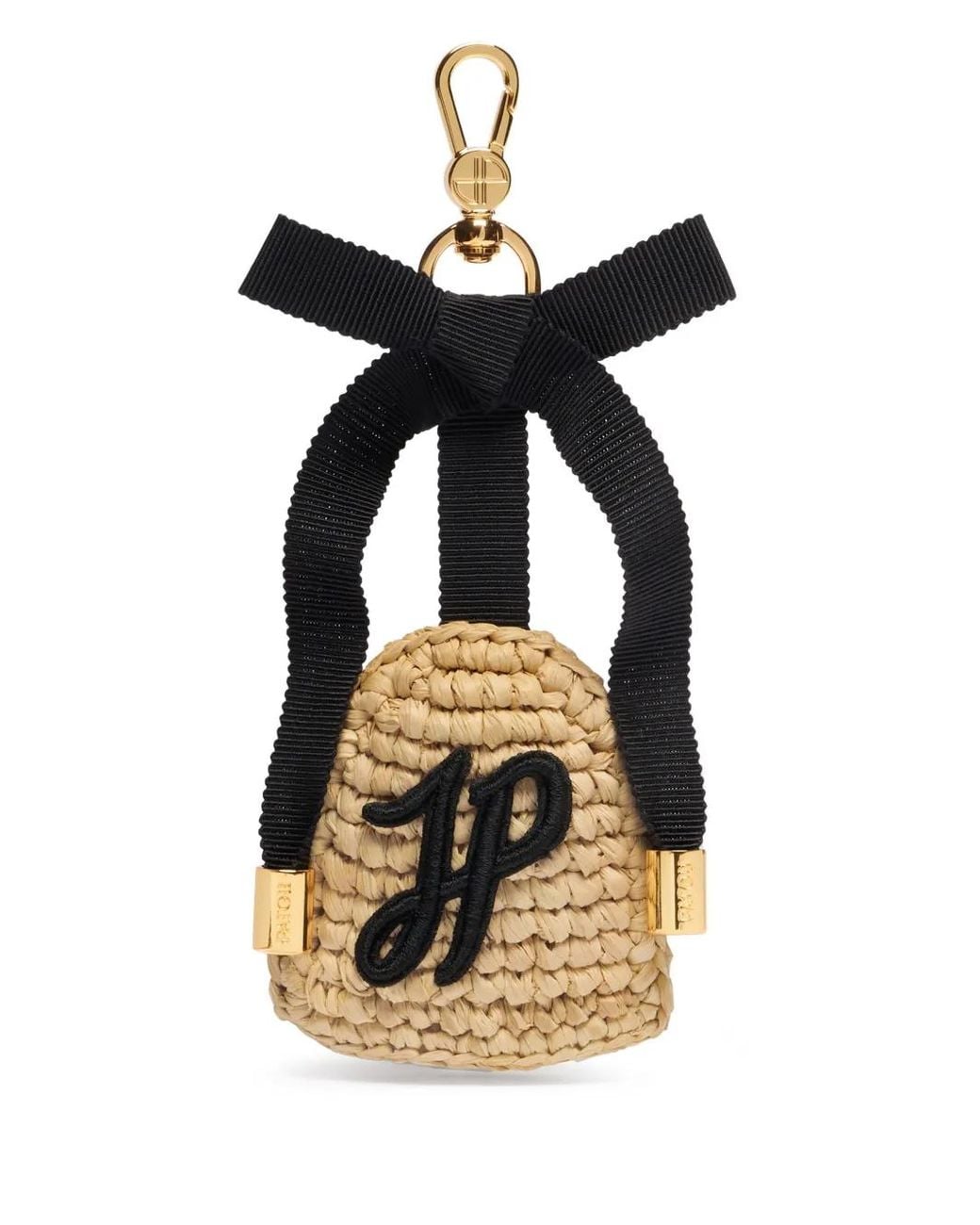 Patou Natural Raffia Keychain