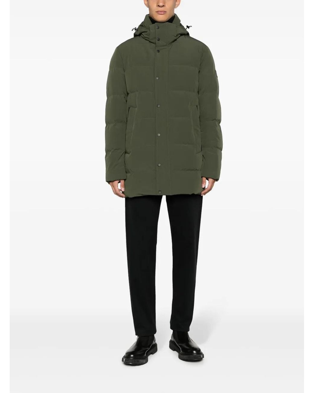Paul & Shark Green Save The Sea Down Jacket for men