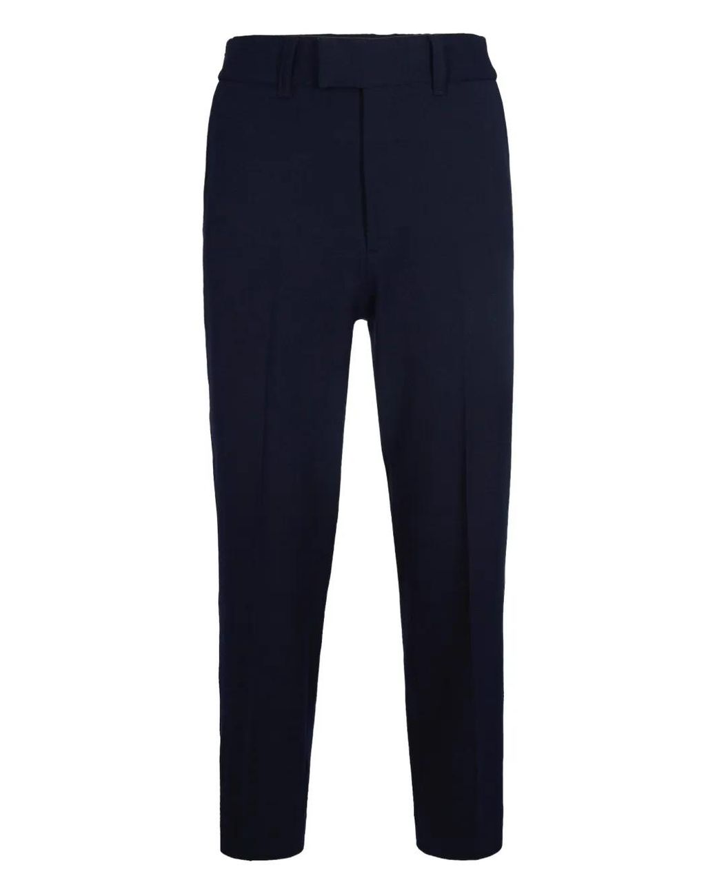 Paolo Pecora Blue Elastic-Waist Trousers for men