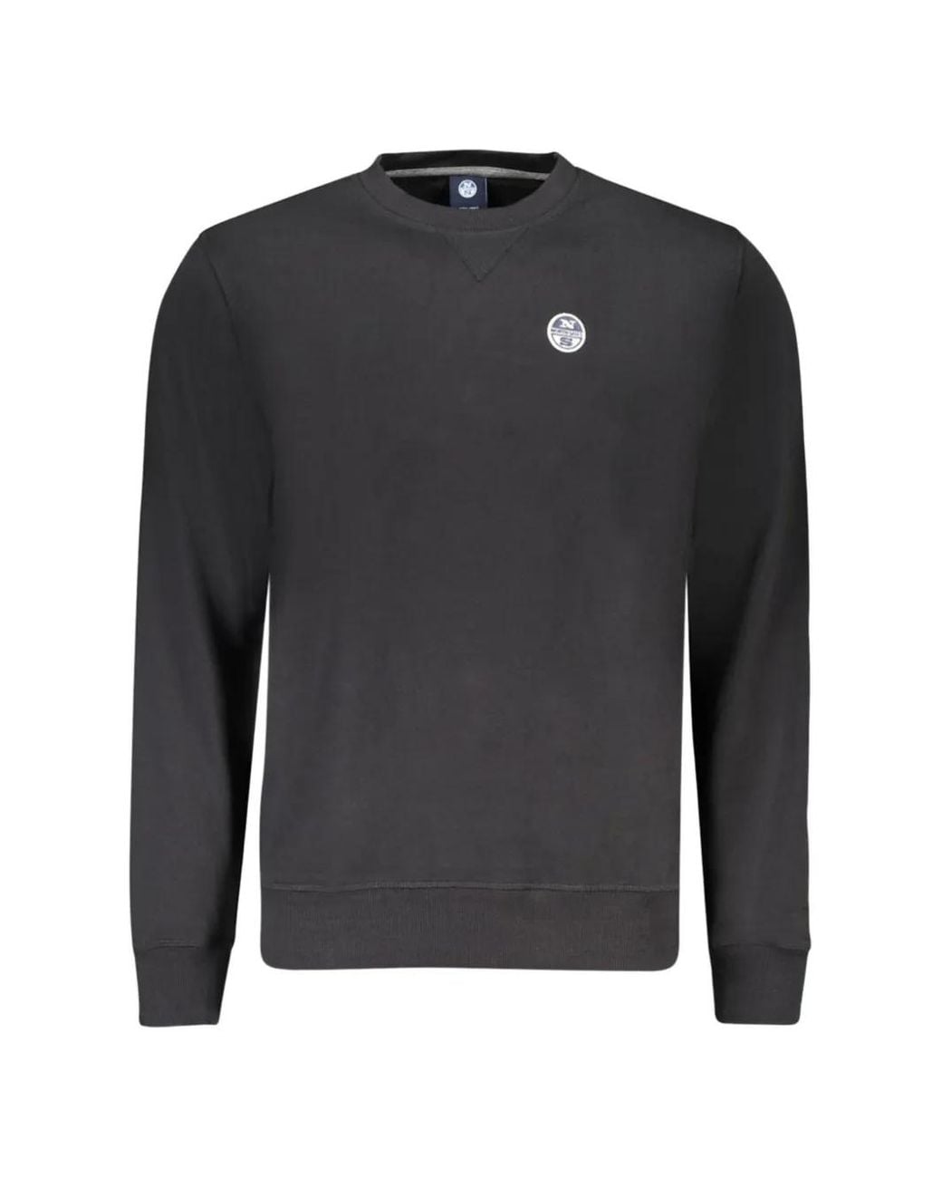 North Sails Black Long-Sleeve Crew Neck Sweatshirt for men