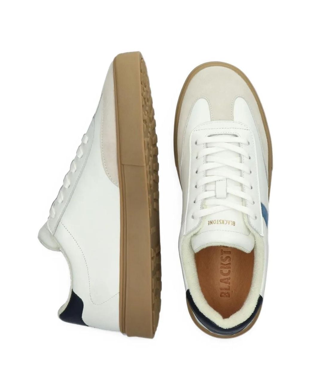 Blackstone Blue Auden Panelled Sneakers for men