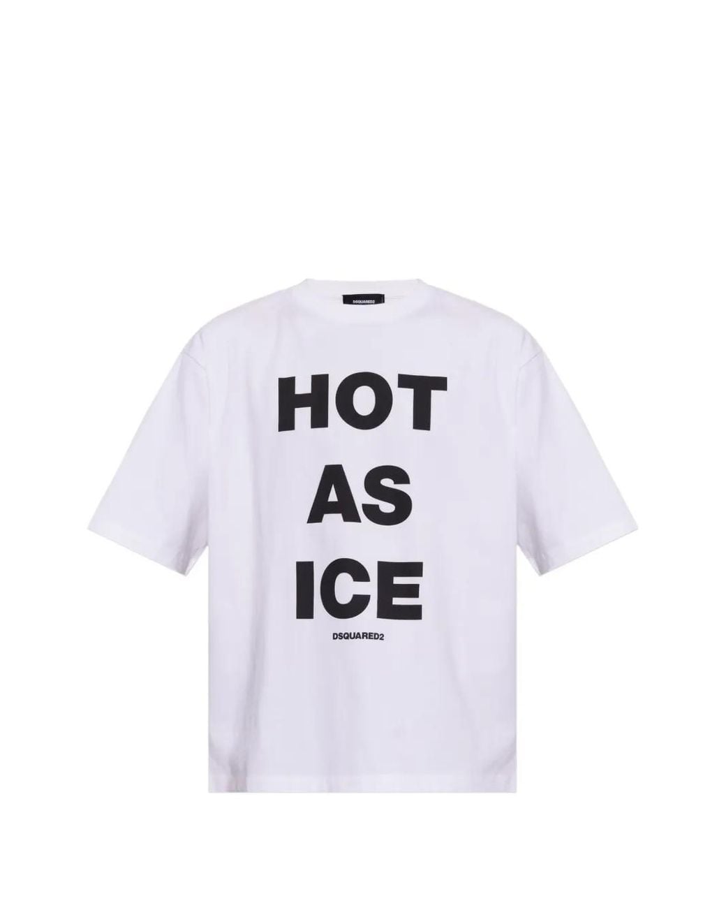 DSquared² White T-Shirt À Slogan Imprimé for men