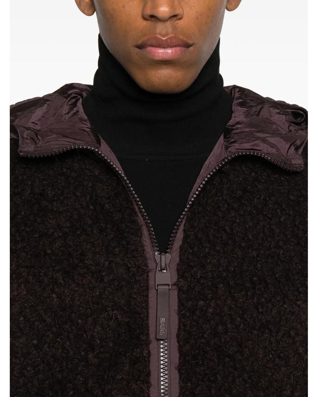Rains Black Trikala Vision Hooded Zip-Fastening Jacket
