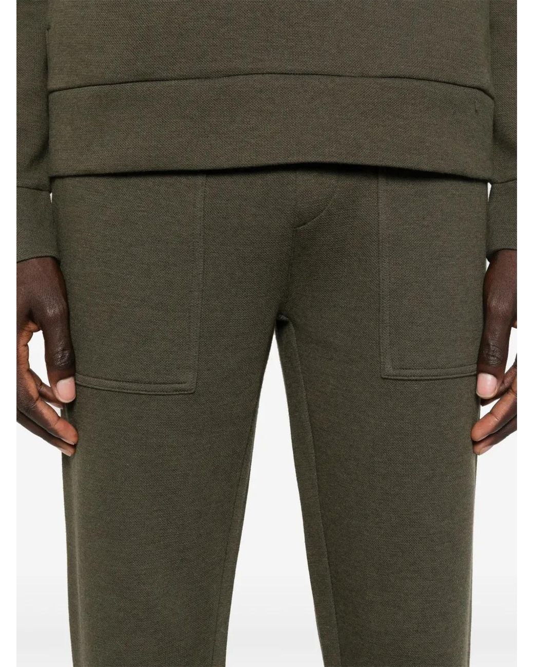 Polo Ralph Lauren Green Piqué Drawstring Track Pants for men