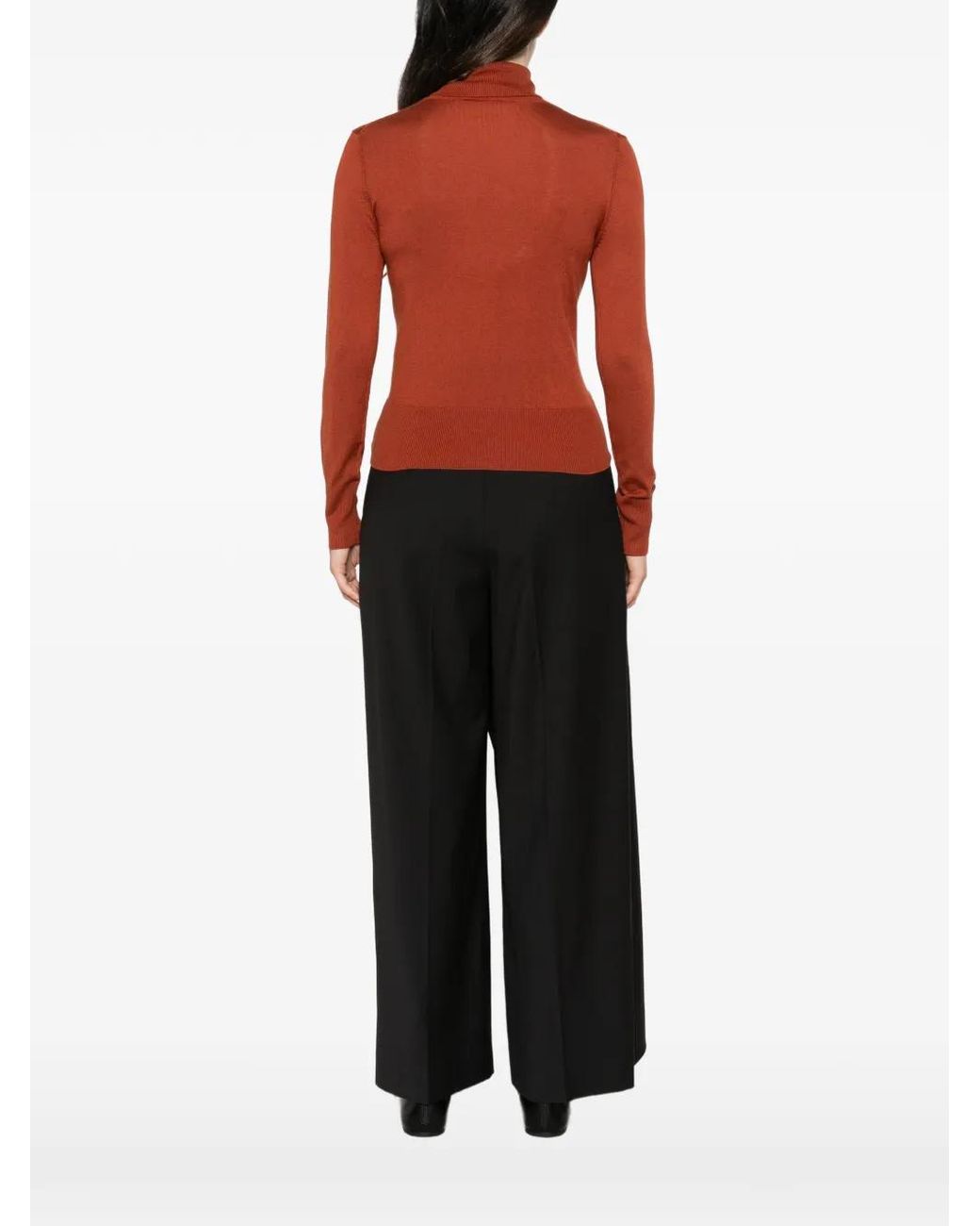 Alpha Studio Red Pullover Mit Rollkragen