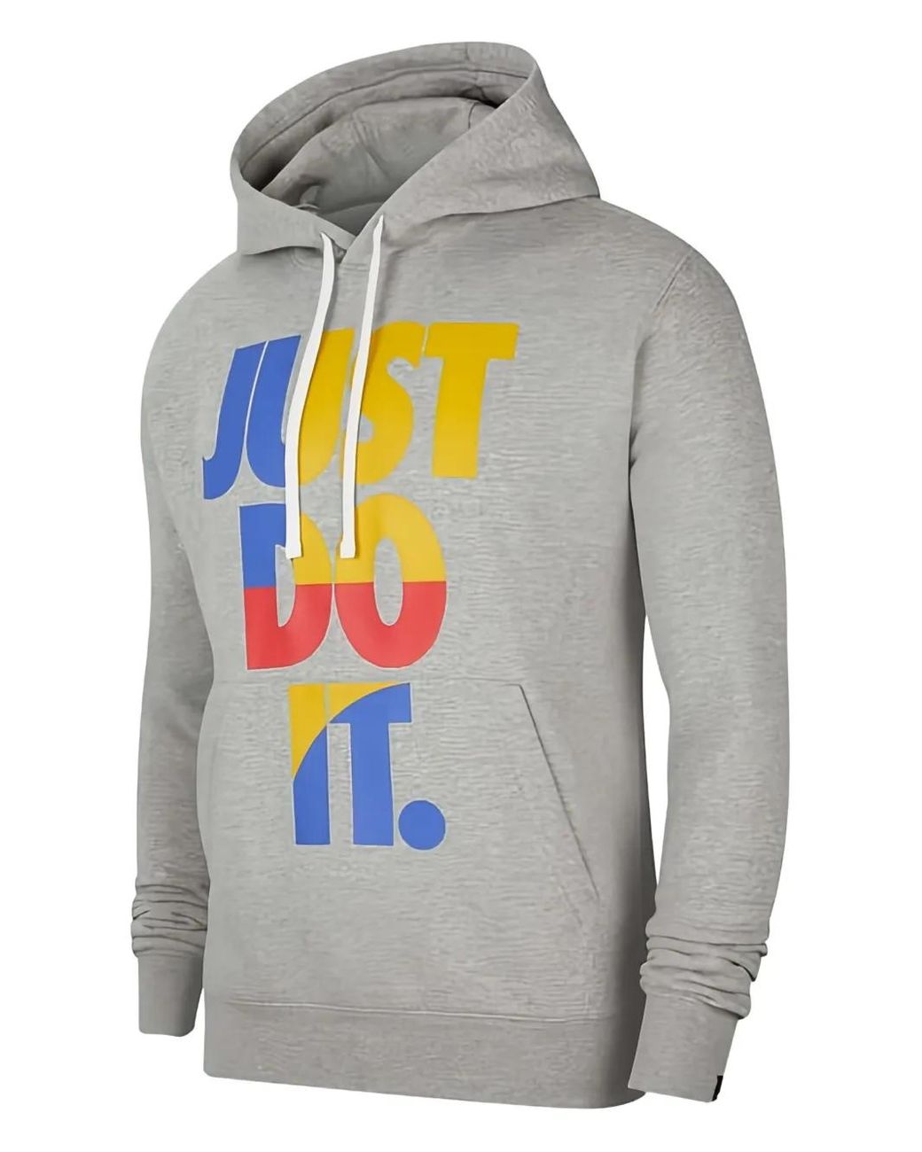 Nike Gray Just Do It Hoodie for men