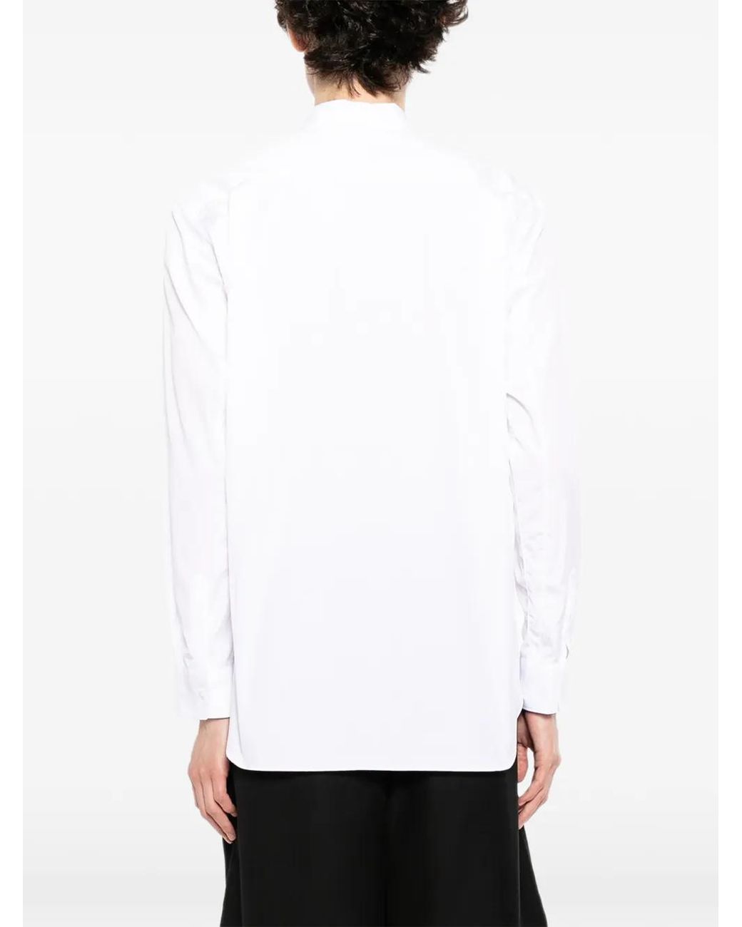 Chemise Rayée À Design Patchwork Comme des Garçons pour homme en coloris White