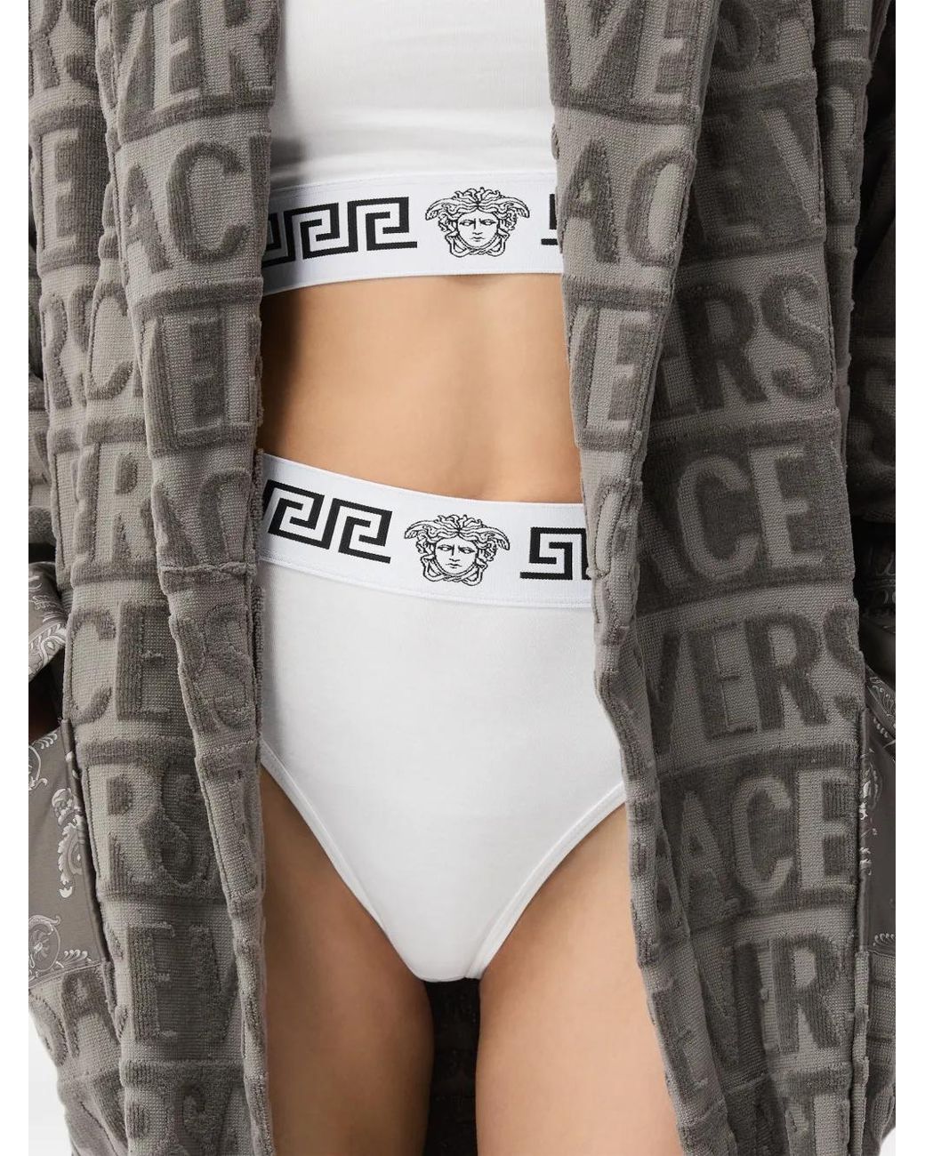 Versace White Cotton-Jersey Briefs