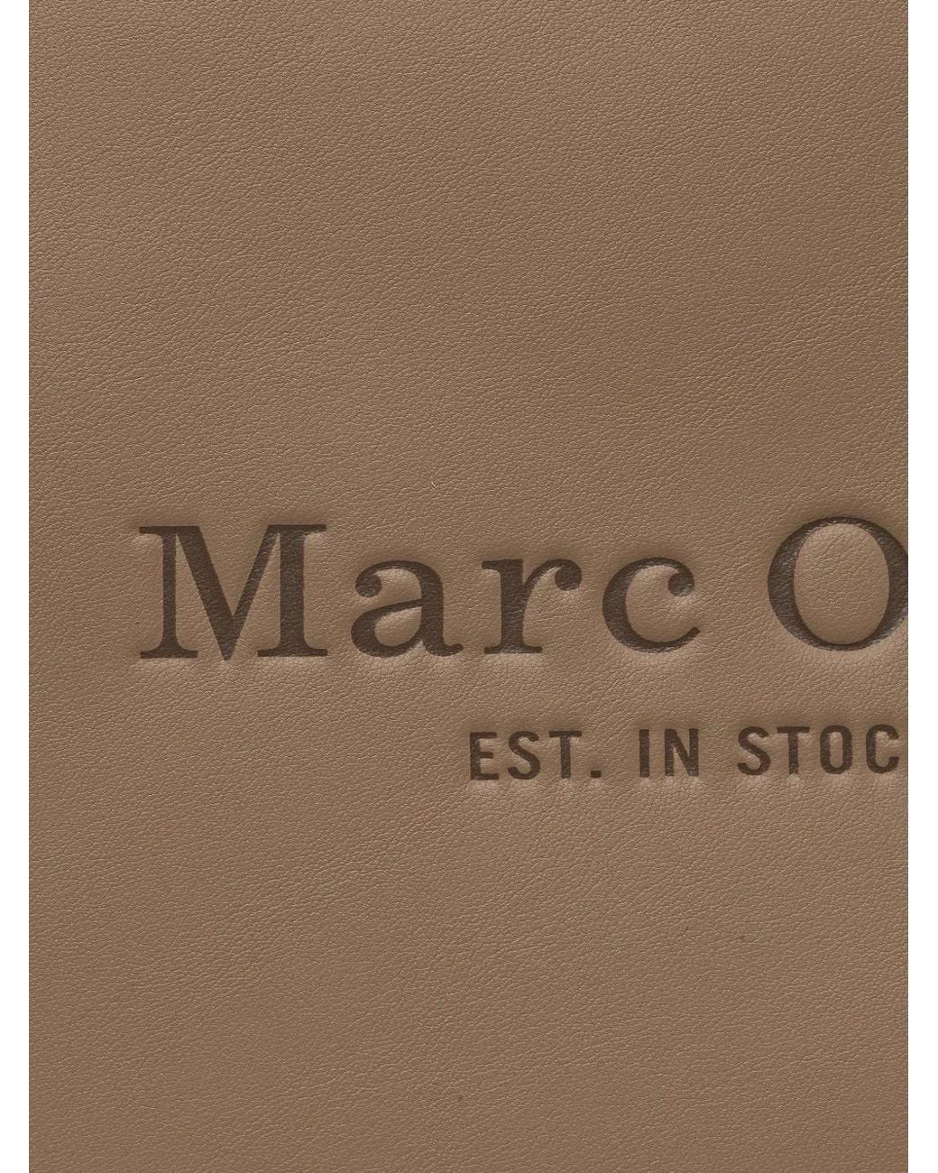 Marc O' Polo Brown Debossed Tote Bag