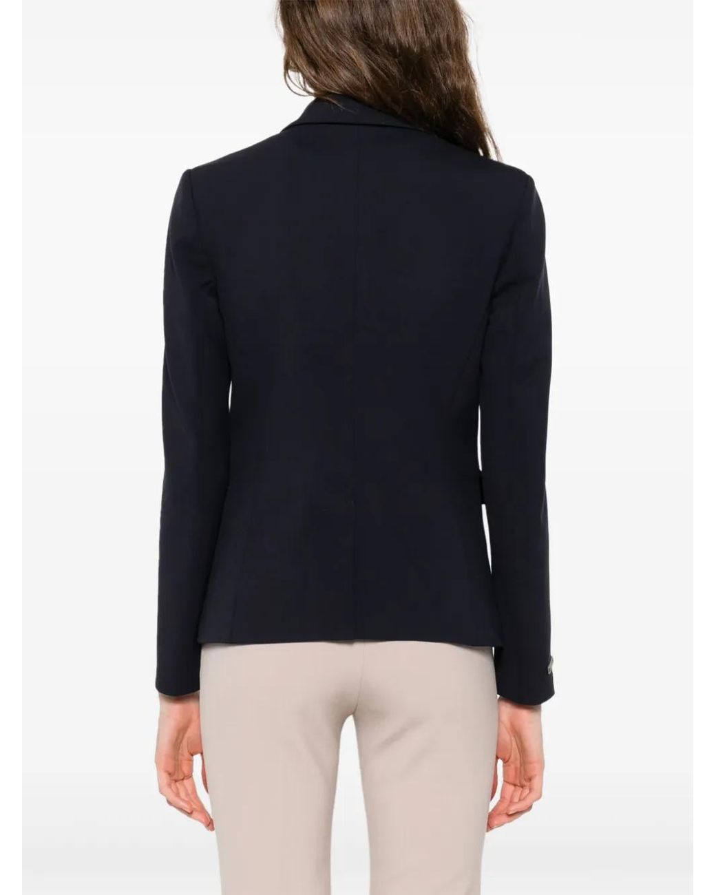 Peserico Blue Single-Breasted Blazer