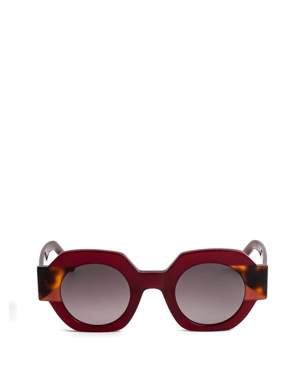 Kaleos Eyehunters Purple Gun Geometric Sunglasses