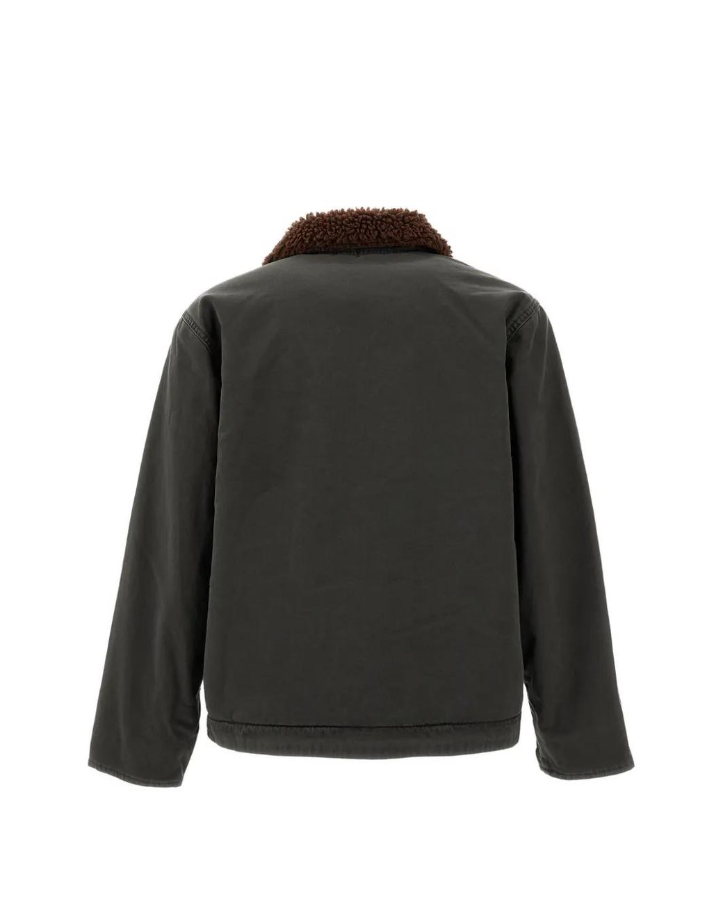 Levi's Black Shearling-Collar Button-Up Jacket for men