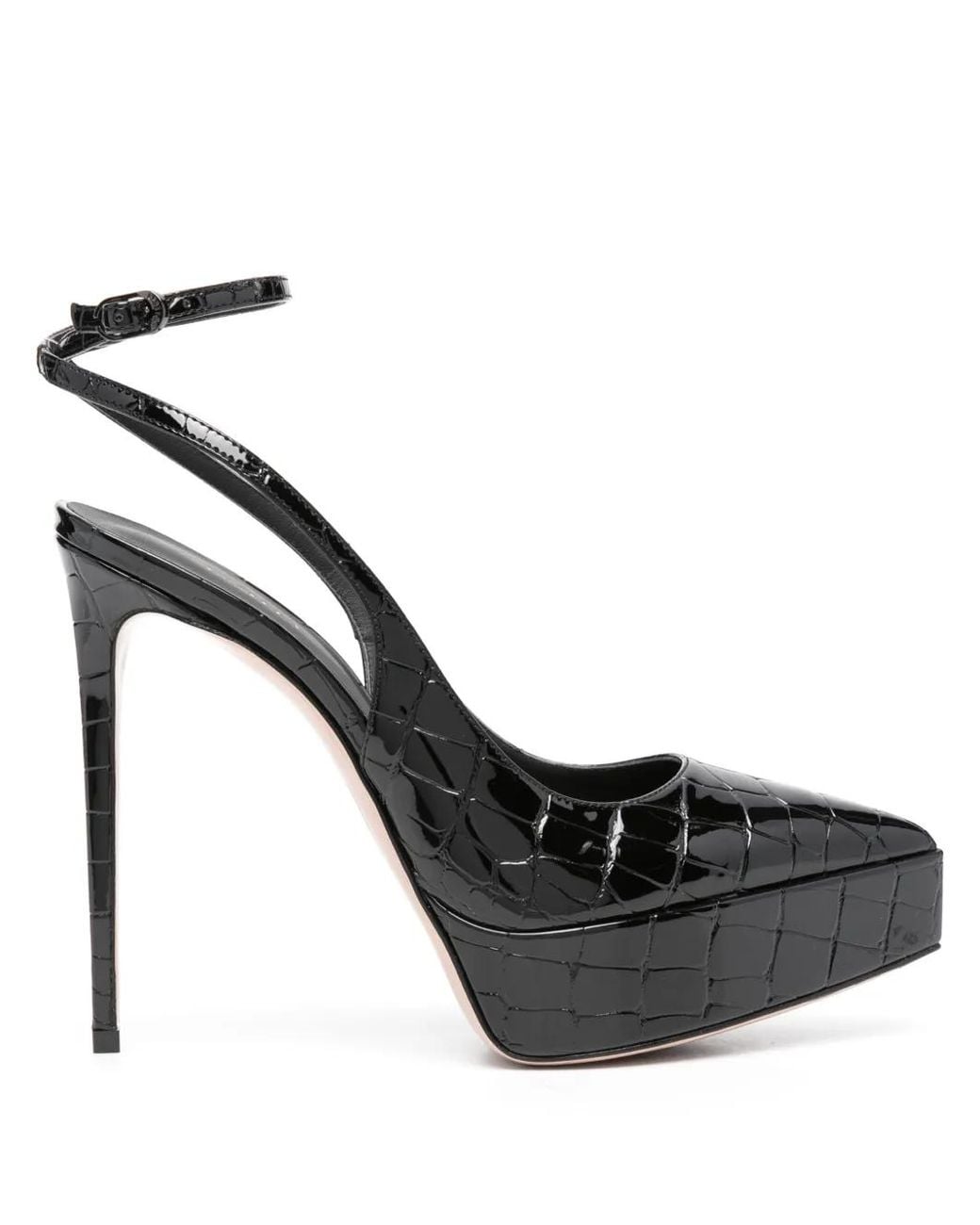 Le Silla Black Uma 140Mm Slingback Pumps