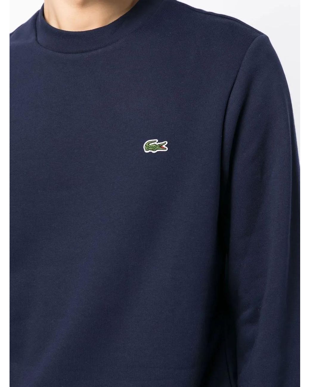 Lacoste Sweatshirt Mit Logo-Patch in Blue für Herren