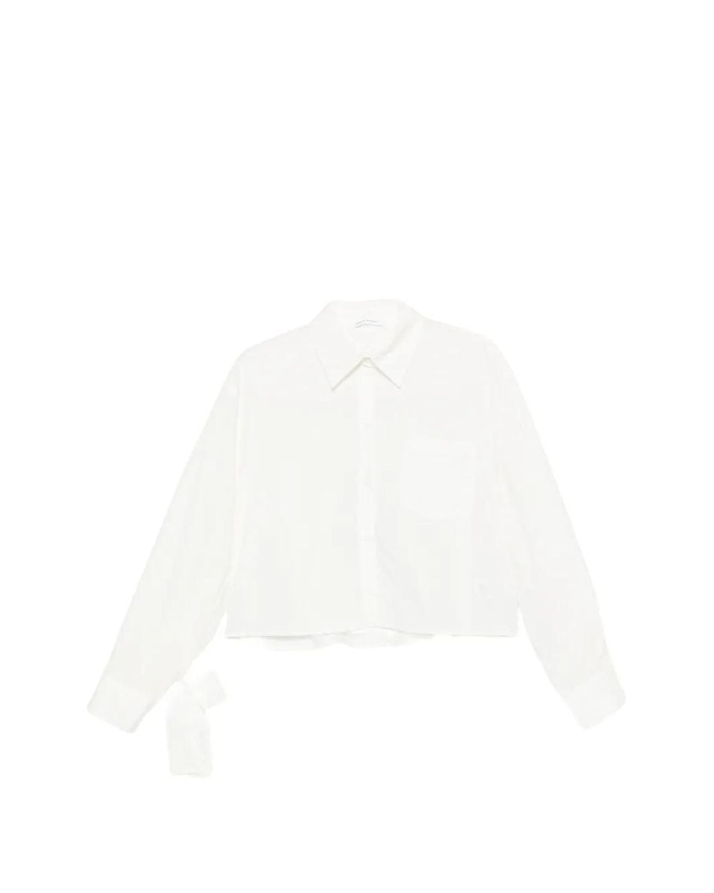 CECILIE BAHNSEN White Frina Bow-Detail Embroidered Shirt