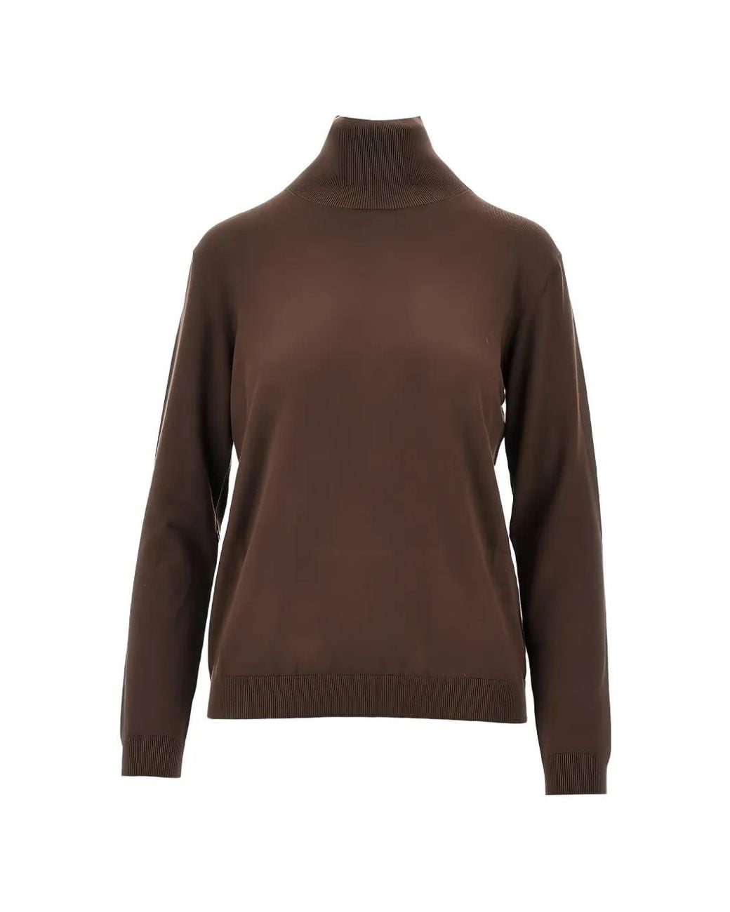 Weekend by Maxmara Brown High-Neck Sweater