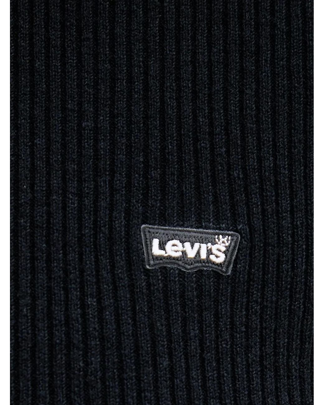 Levi's Black Logo-Detail Long-Sleeve Top