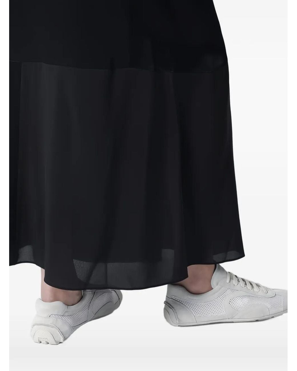 6397 Black Patchwork-Embellished Skirt