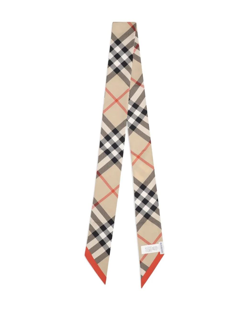 Burberry Metallic Check-Pattern Silk Scarf