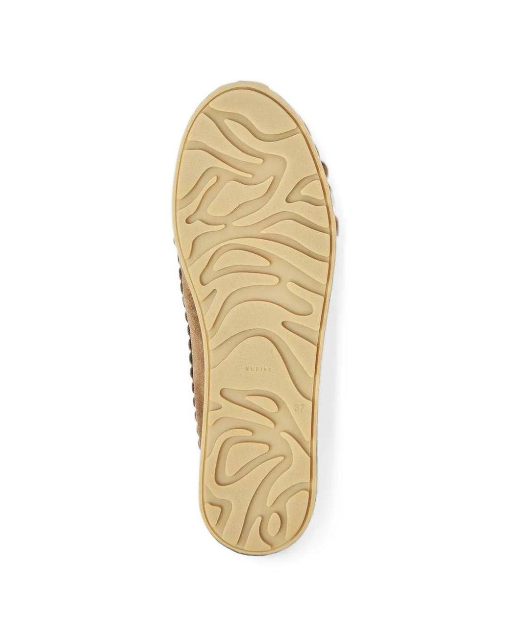 Nubikk Brown Riley Jade Scalloped-Edge Loafers