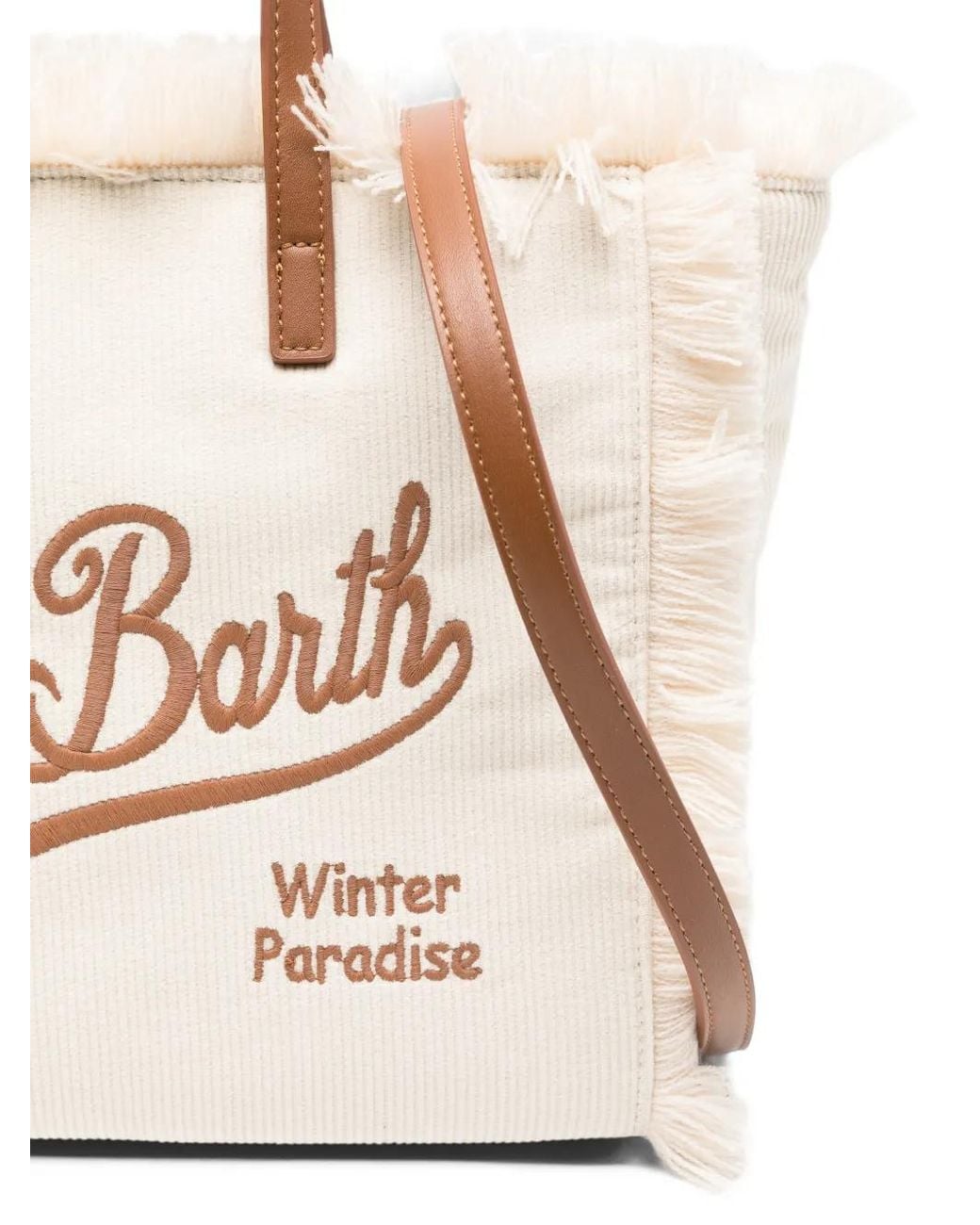 Mc2 Saint Barth Natural Colette Corduroy Tote Bag