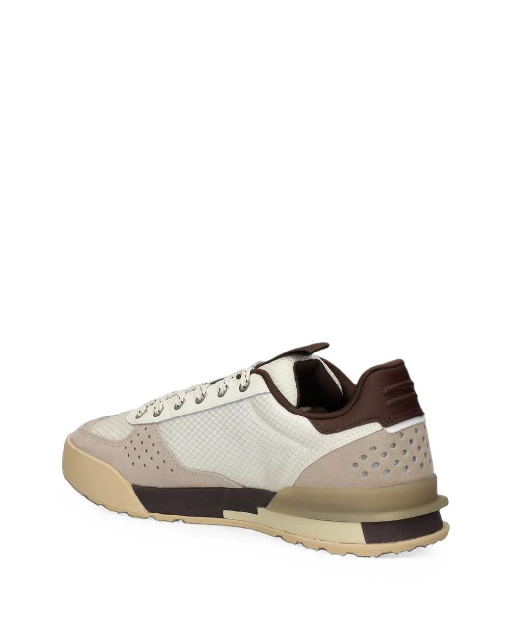 Lacoste White Baskets Slam Break À Empiècements