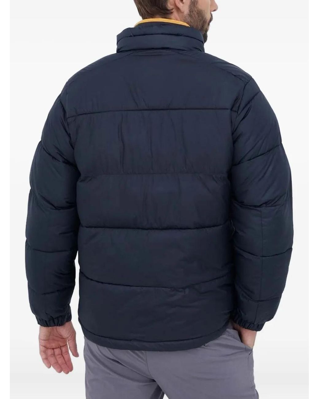 Columbia Blue Quilted Padded Jacket for men