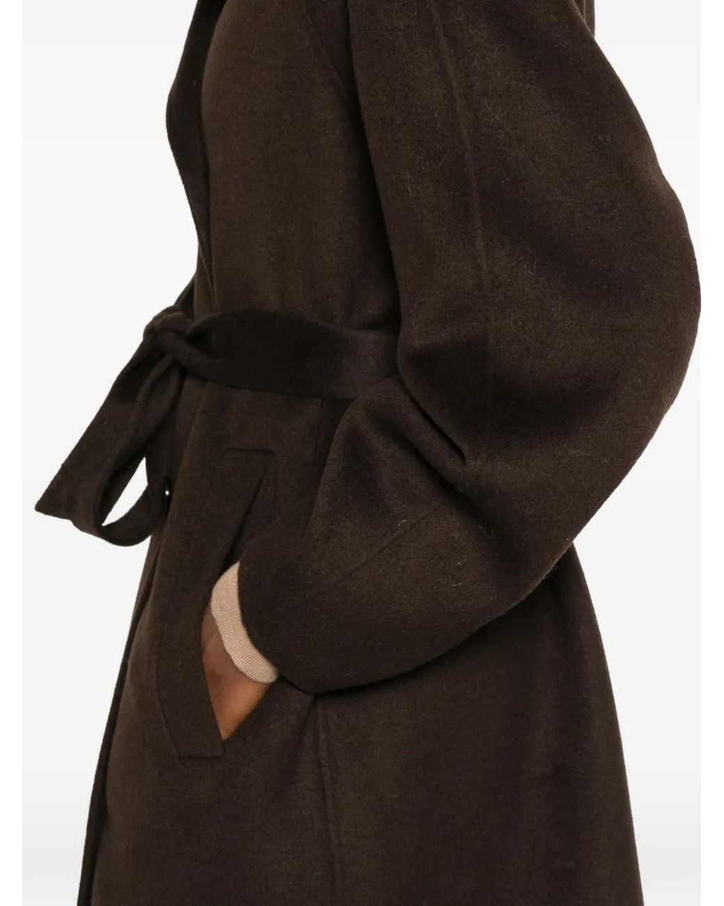 Marc O' Polo Black Belted Coat