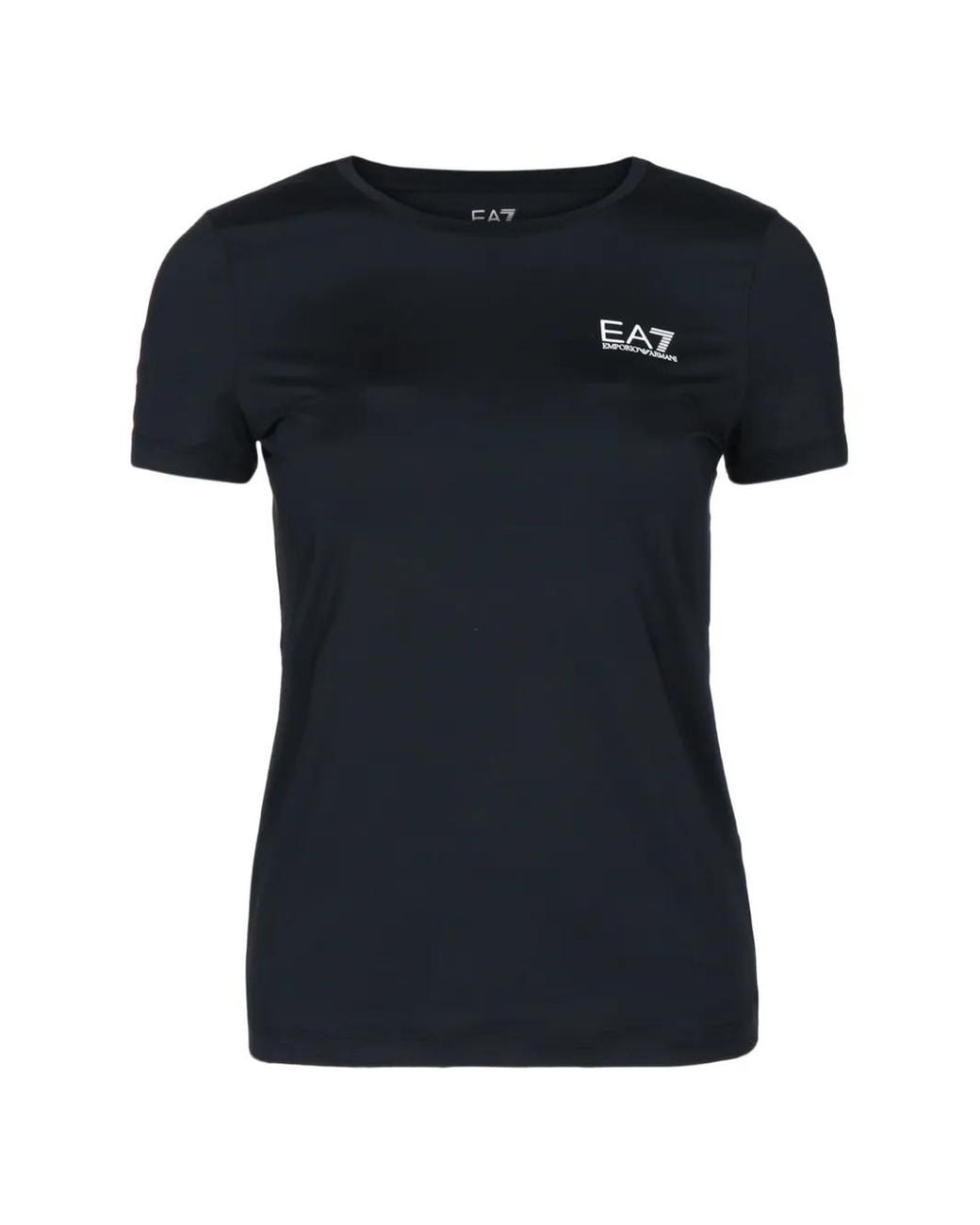 EA7 Vigor7 T-Shirt Met Logoprint in het Black