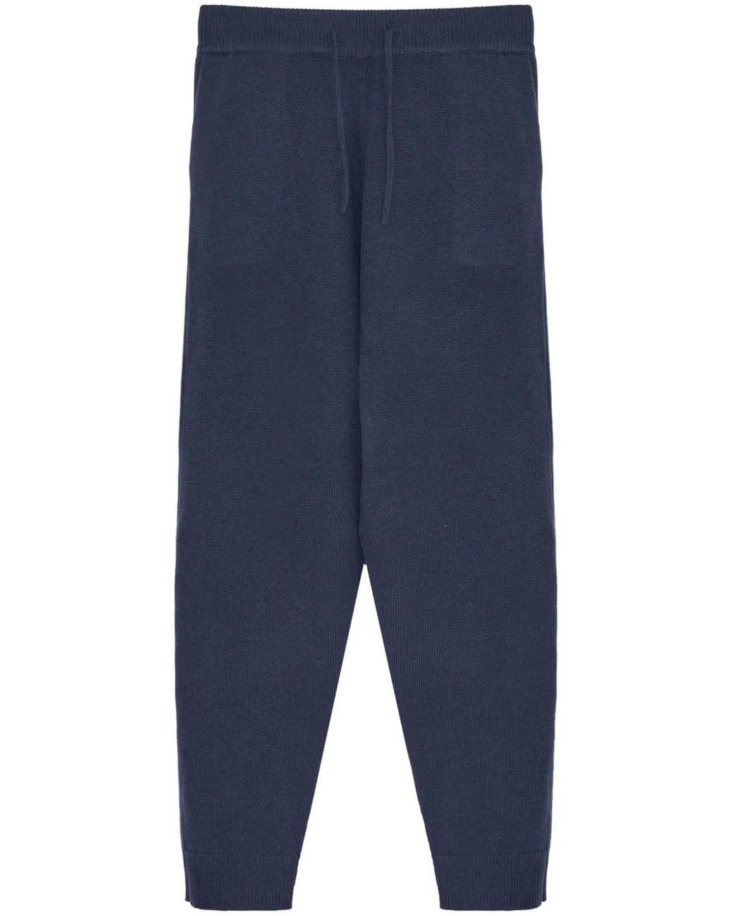 Yves Salomon Blue Knitted Track Pants for men