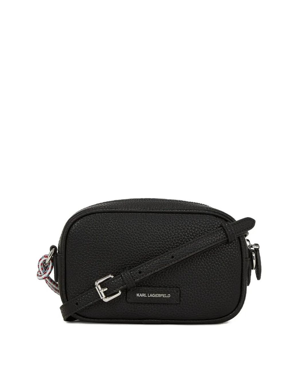 Karl Lagerfeld Black Ikon Pebble Camera Bag