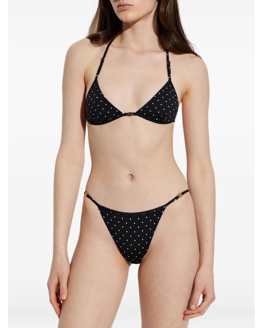 Tom Ford White Polka-Dot-Print Bikini