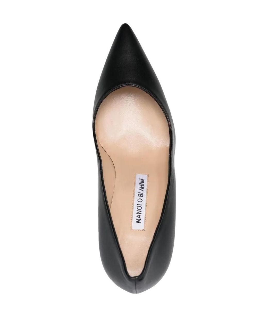 Manolo Blahnik Black Bb Leather Pumps