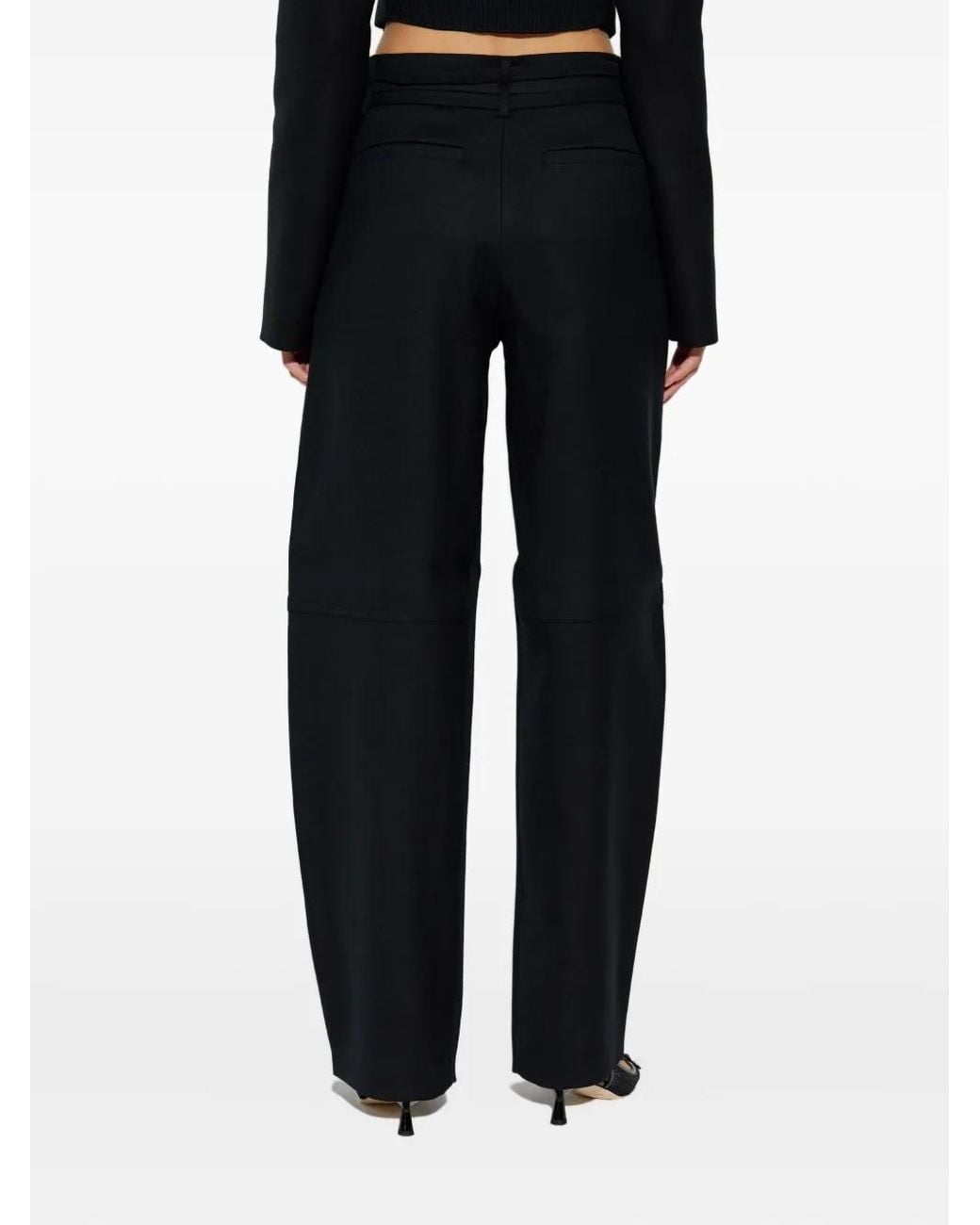Sportmax Blue Hook-Fastening Trousers
