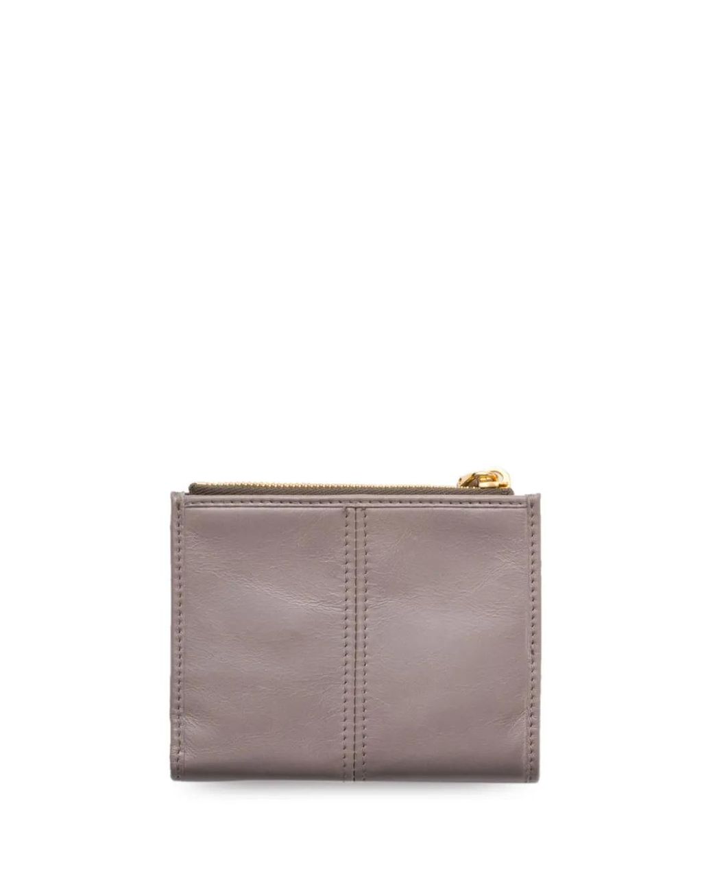 Prada Gray Small Leather Wallet