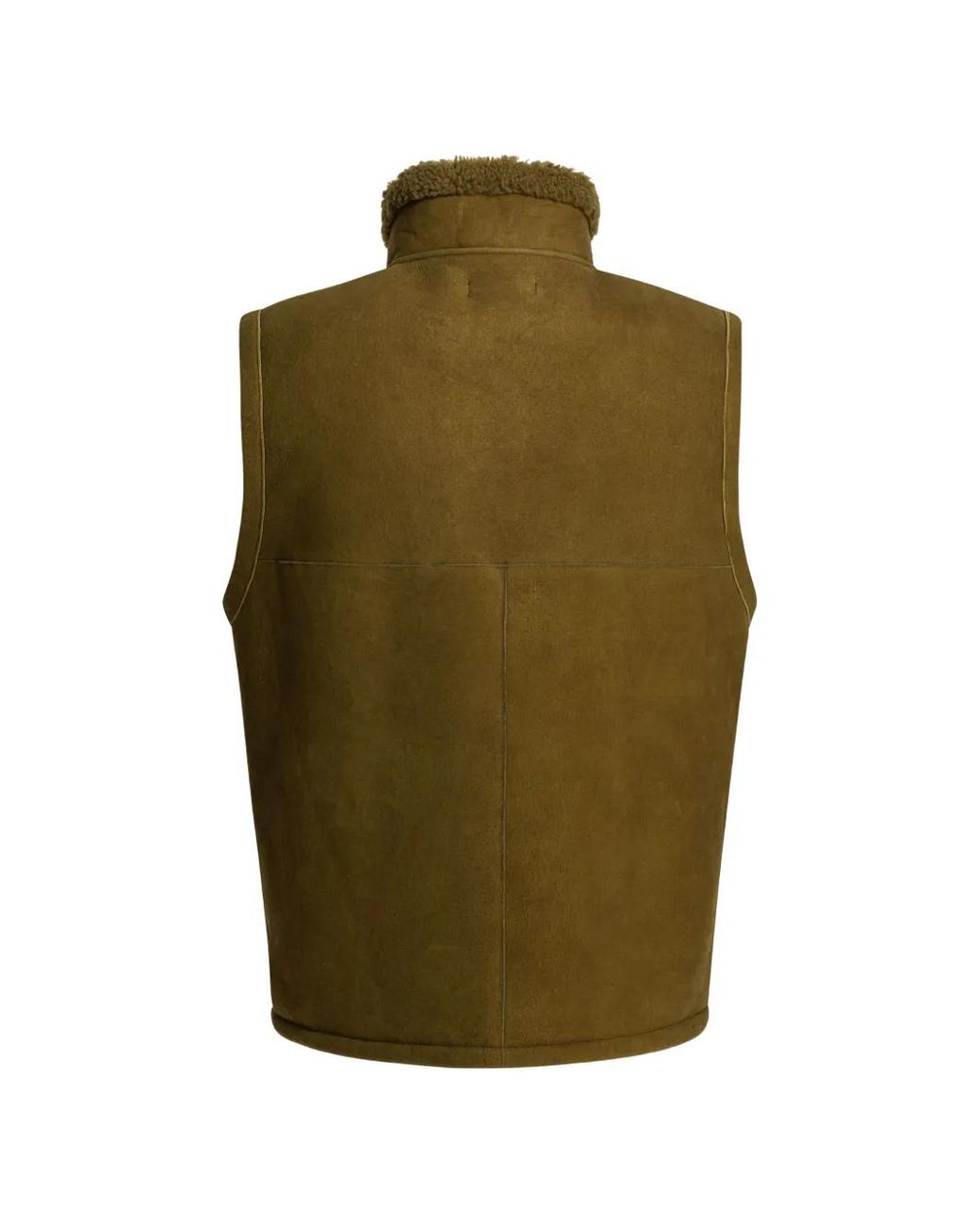 Nonnative Green Zip Collar Gilet for men