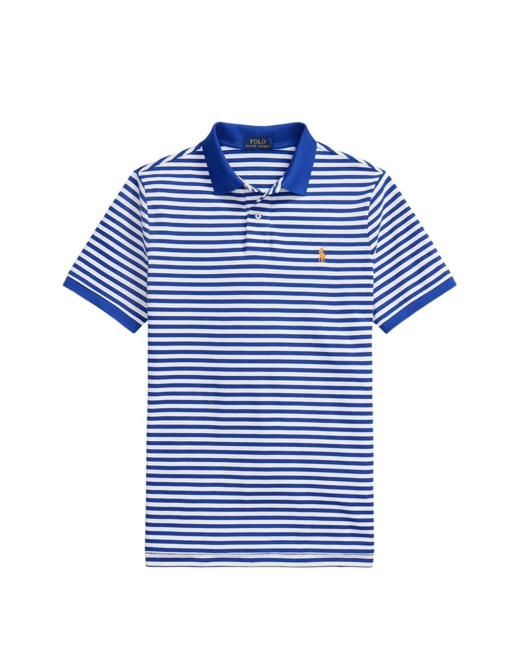 Polo Ralph Lauren Blue Striped Polo Shirt for men