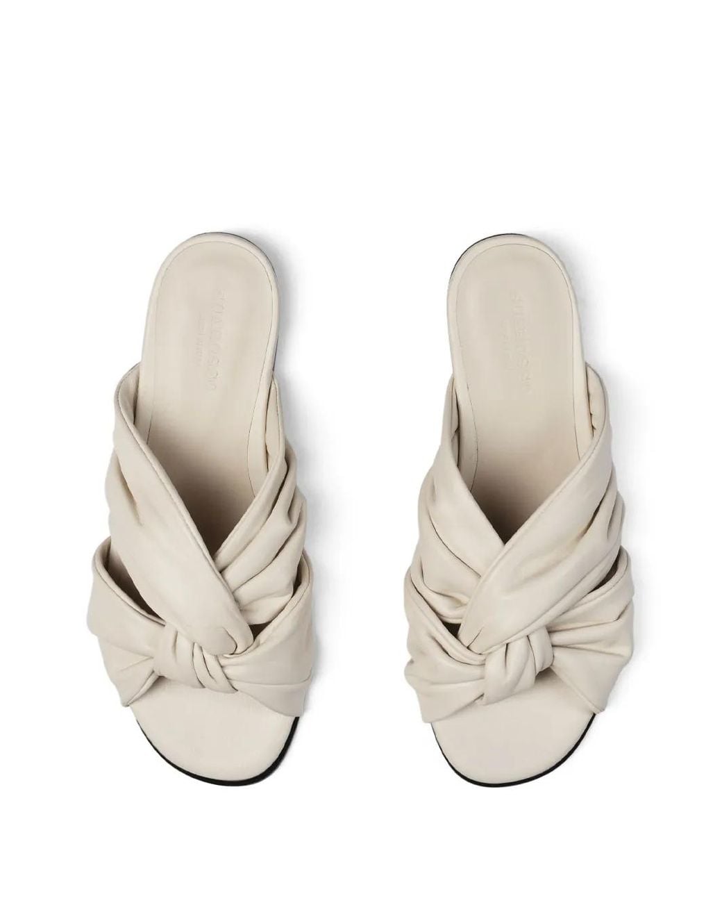 Scarosso White Bebe Slides