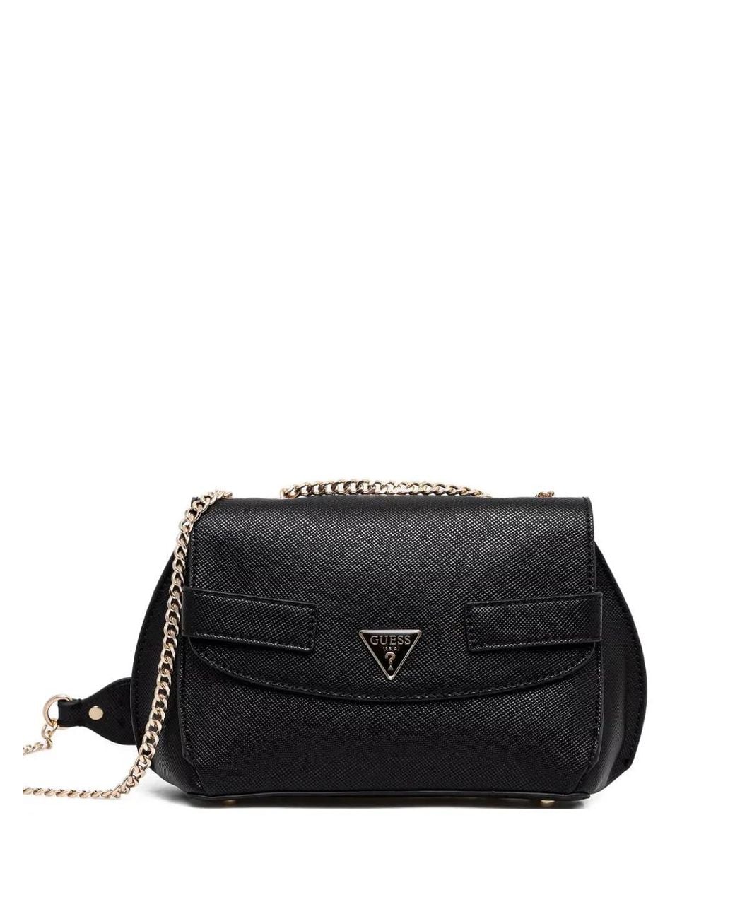 Guess Black Serenova Saffiano Crossbody