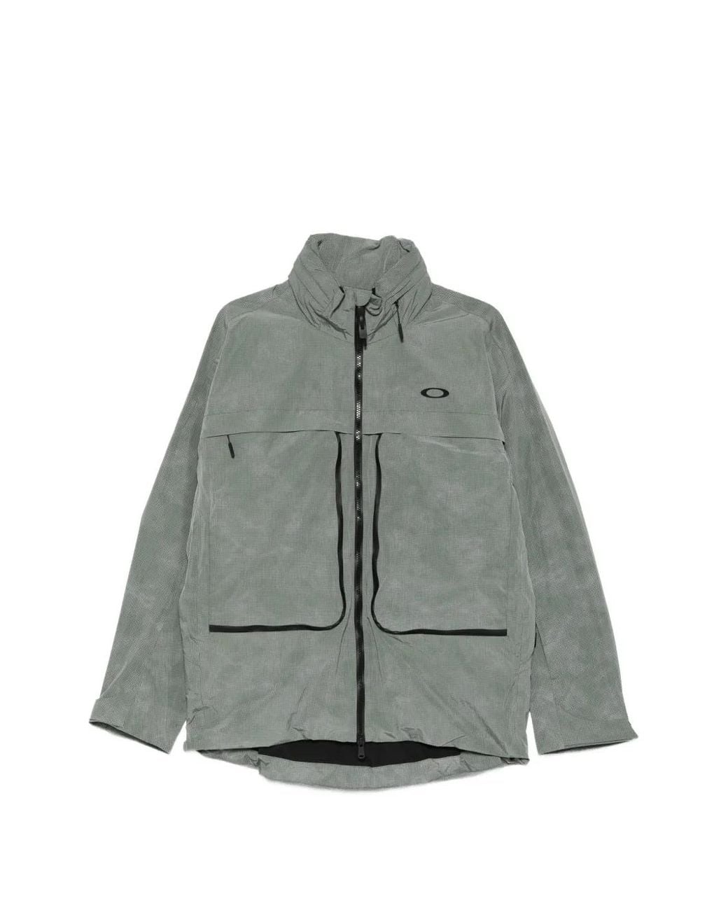 Oakley Gray Reflective Camo Shell Windbreaker for men