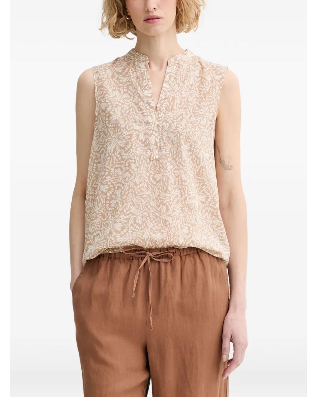 Marc O' Polo Natural Sleeveless Cotton Top