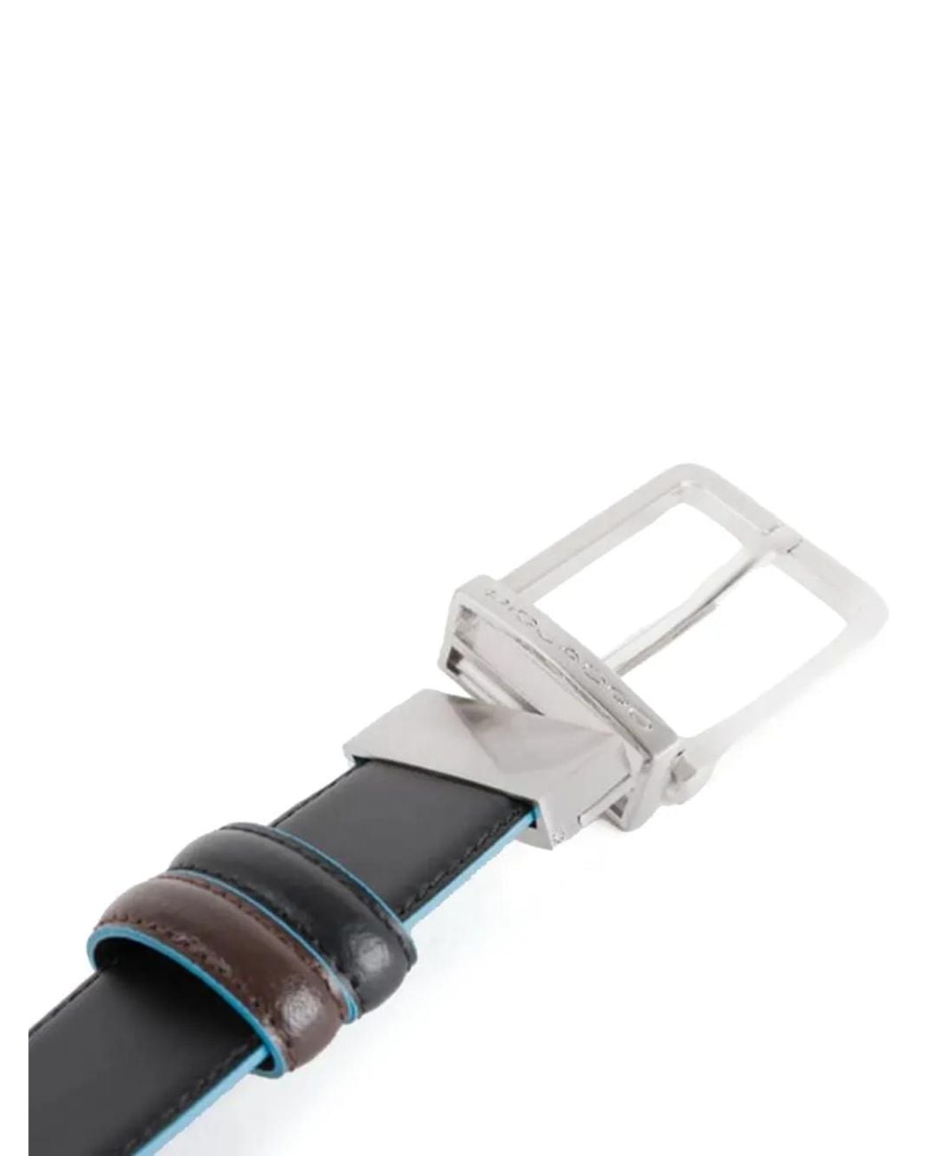 Piquadro Gray Leather Belt