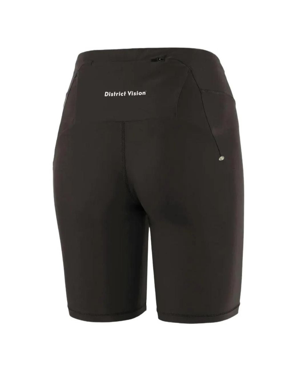 District Vision Black 7In Pocketed Running Shorts
