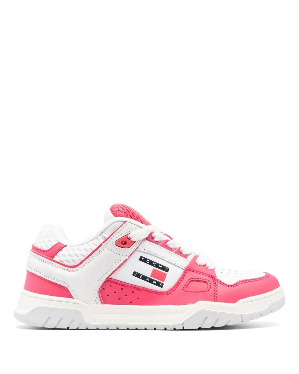 Tommy Hilfiger Pink Two-Tone Panelled Sneakers