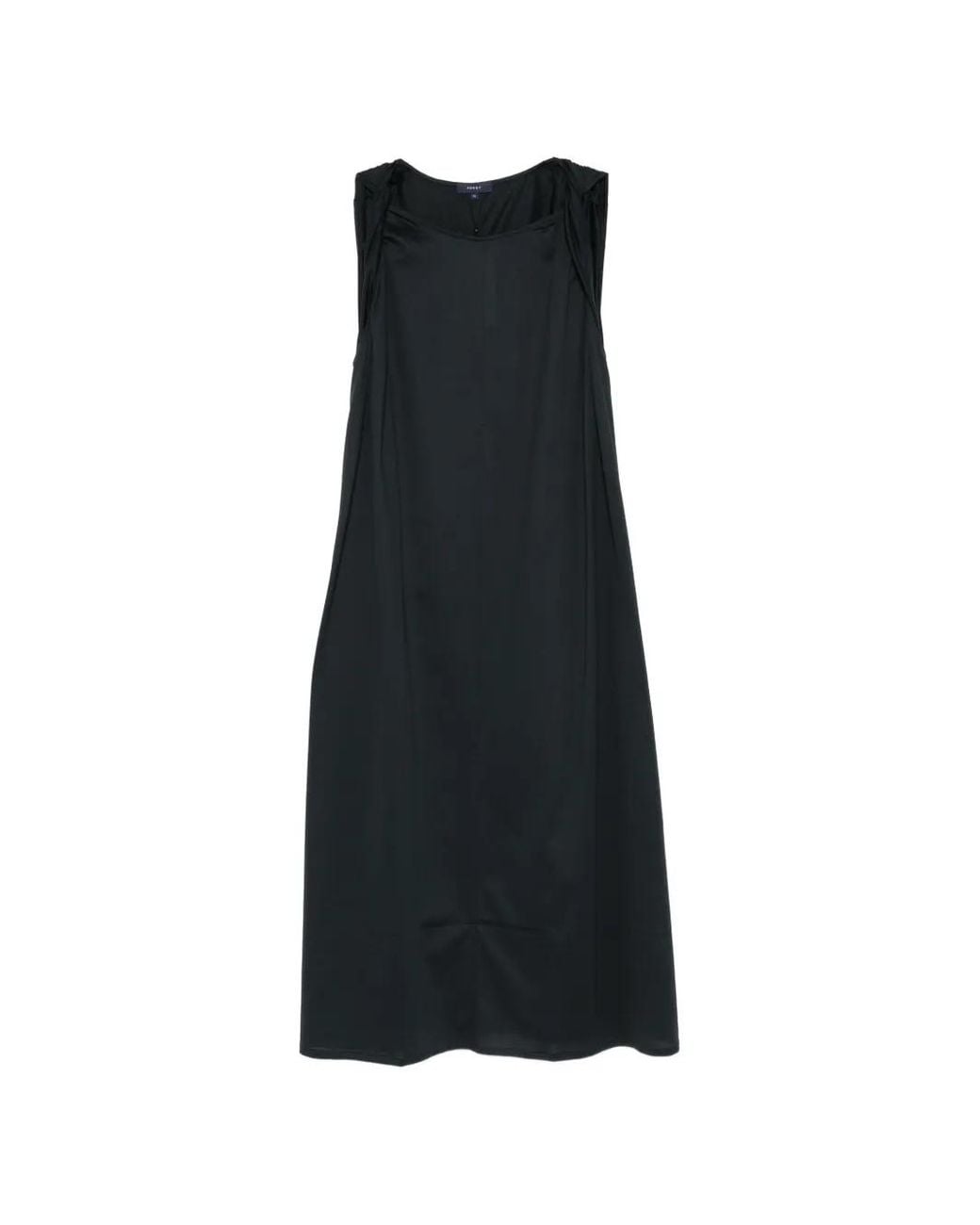 Soeur Black Debby Gathered Midi Dress