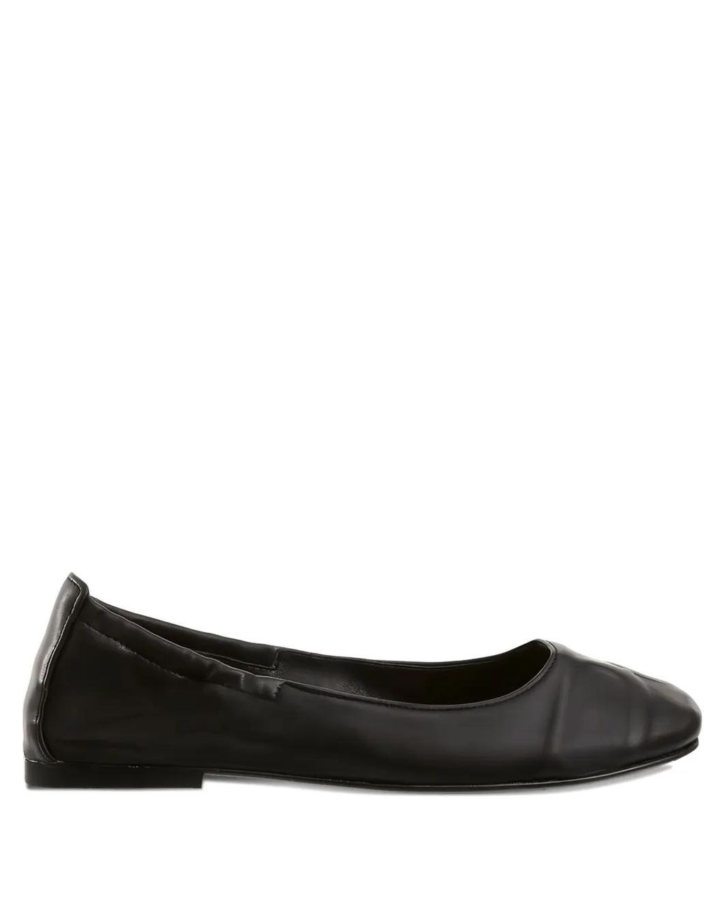 Högl Black Daisy Leather Ballet Flats