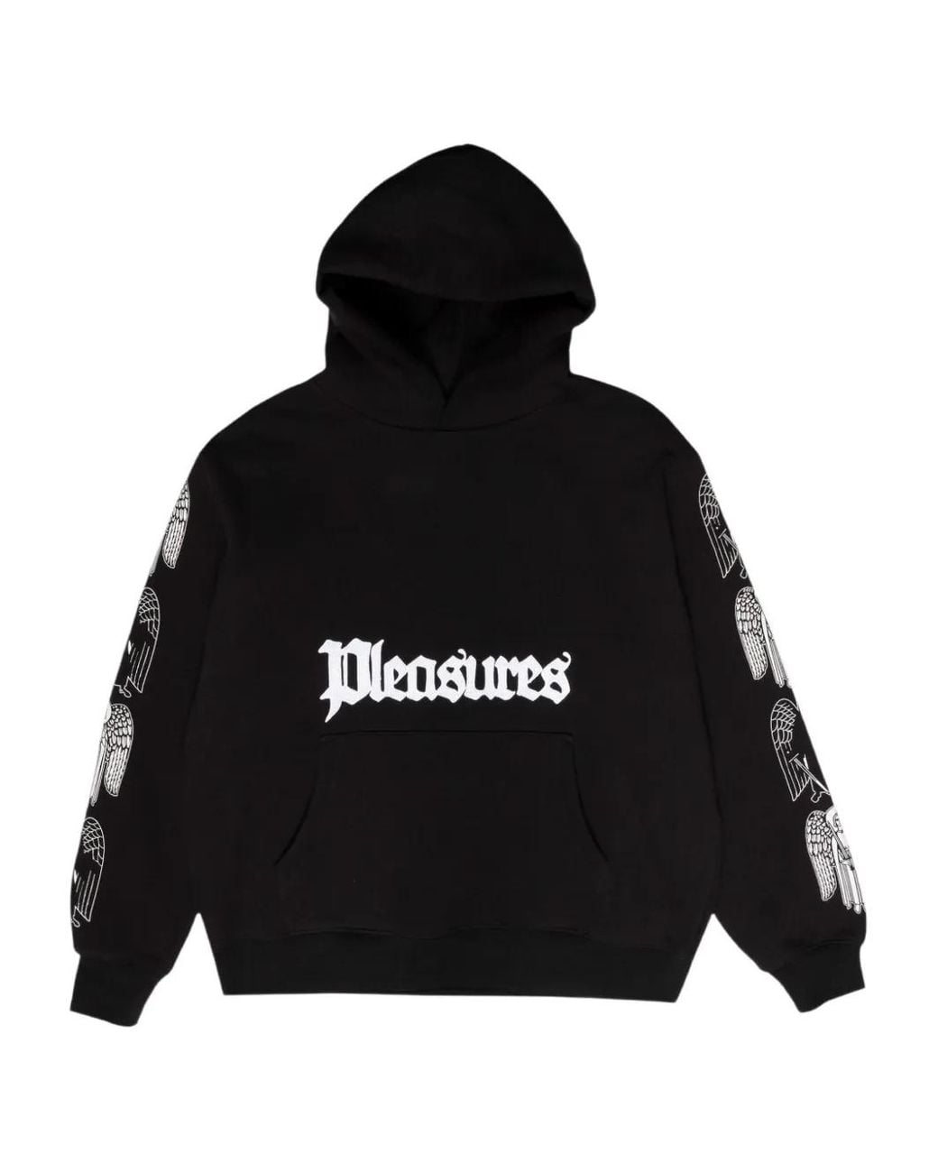 Pleasures Black Hoodie Angel Demon for men