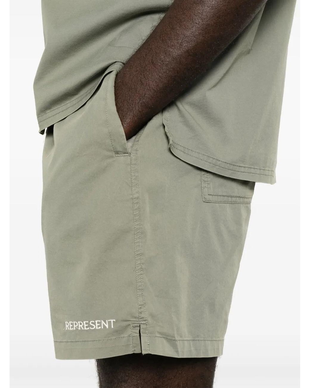 Pantalones Cortos Serif Represent de hombre de color Green