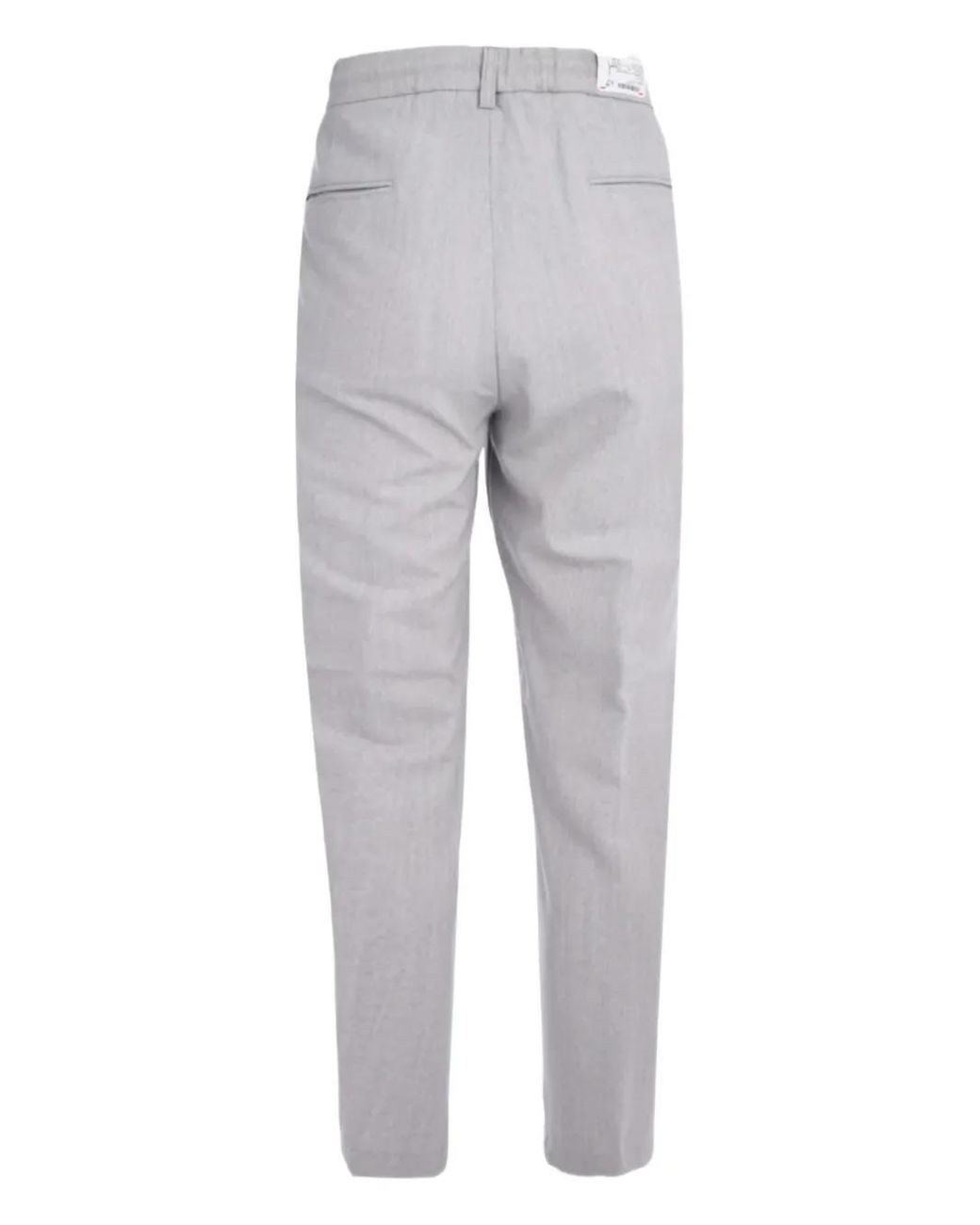 Eleventy Gray Drawstring Tapered Trousers for men